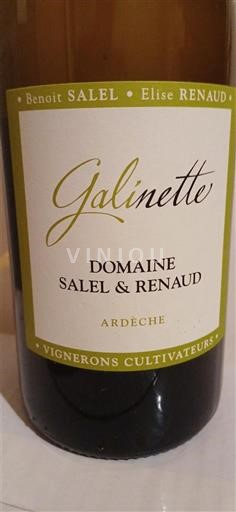 Alpit ja Rhônen maat Ardèche Domaine Salel & Renaud Galinette 2022