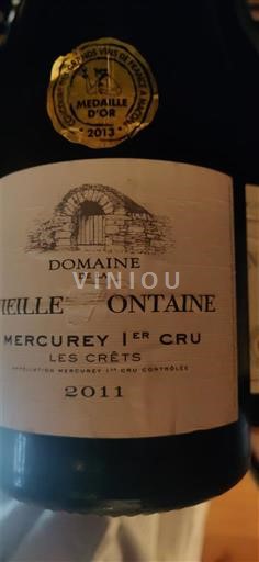 Bourgondië Mercurey Premier Cru Domaine La Vieille Fontaine Les Crêts 2011