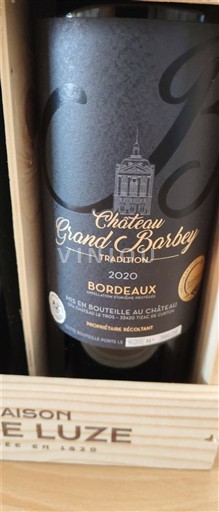 Bordeaux Château Grand Barbey Tradition 2020