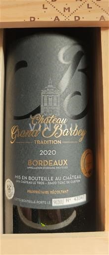 Bordeaux Château Grand Barbey Tradition 2020