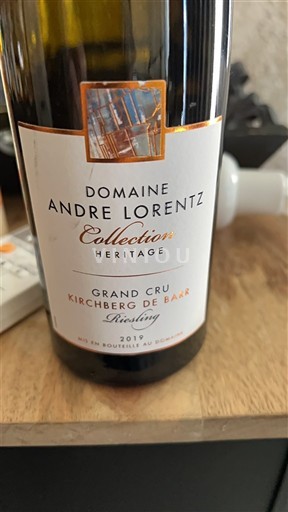 Alsacia Riesling Grand Cru Domaine André Lorentz Collection Héritage 2019