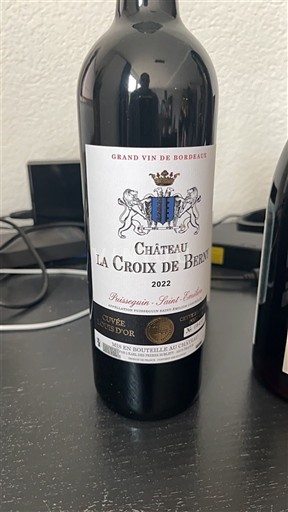 Bordéus Puisseguin-saint-émilion Château La Croix de Berny Or 2022