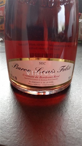 Bordeaux Crémant-de-bordeaux Baron Louis Felix Không niên vụ