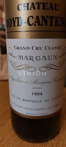 Burdeos Margaux Grand Cru Château Boyd-Cantenac 1994