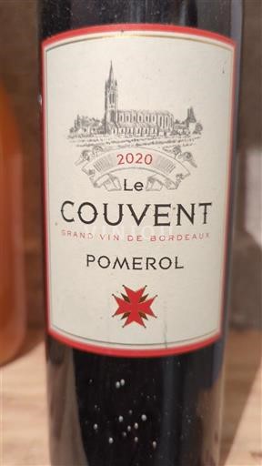 Bordeaux Pomerol Le Couvent 2020