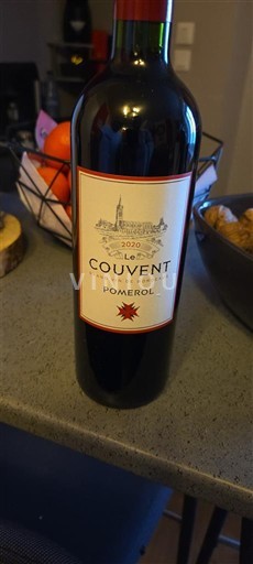 Bordeaux Pomerol Le Couvent 2020