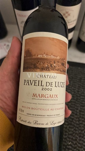 Bordeaux Margaux Château Paveil de Luze 2002