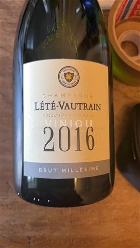 Champanhe Lété-Vautrain Brut Millésimé 2016
