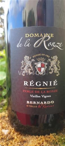 Beaujolais Régnié Domaine La Ronze Perle de la Ronze Vieilles Vignes 2023
