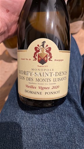 Burgundy Morey-Saint-Denis Premier Cru Domaine Ponsot Clos des Monts Luisants Vieilles Vignes 2020