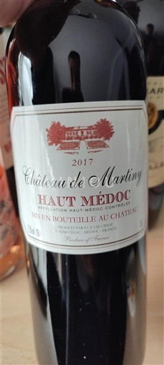 Bordeaux Haut-Médoc Château Martiny 2017