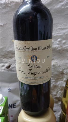 Bordeaux Saint-Émilion Grand Cru Grand Cru Château Franc Jaugue Alard 2014