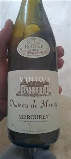 Burgundy Mercurey Château Mercey 2009