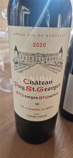 Bordeaux Saint-Georges-Saint-Émilion Château Puy St. Georges 2020