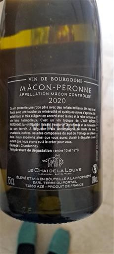 Borgogna Mâcon e Mâcon-Villages Le Chai de la Louve 2020