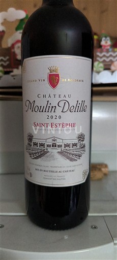 Bordeaux Saint-Estèphe Château Moulin Delille 2020