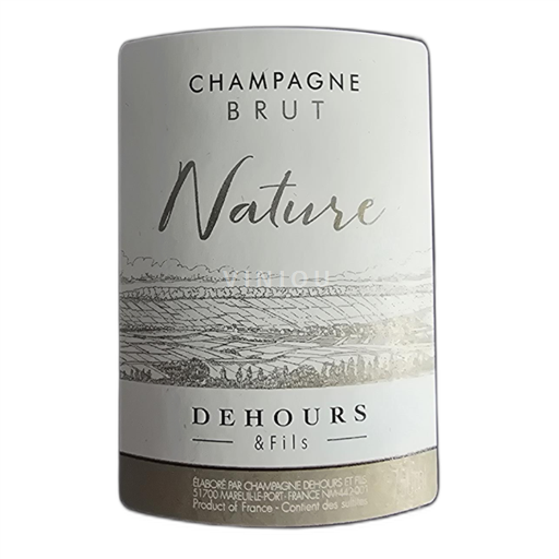 Champaña Champán Dehours & Fils Nature Sin añada