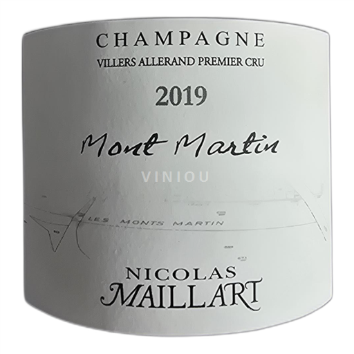 Champagne Ospecificerad Nicolas Maillart Mont Martin 2019