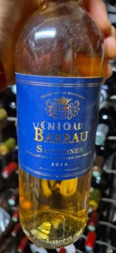 Bordeaux Sauternes Château Barrau 2014