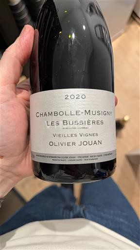 Bourgogne Chambolle-Musigny Olivier Jouan Les Bussieres Vieilles Vignes 2020