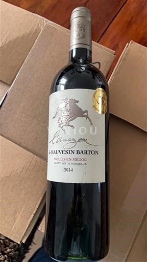 Vin Rouge sec L'Amazon Château Mauvesin Barton 2014 France Bordeaux Moulis-en-Médoc AOC