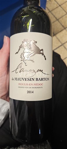 Bordeaux Moulis-en-Médoc Château Mauvesin Barton L'Amazon 2014
