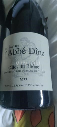 Rhônedalen Côtes du Rhône Domaine L'Abbé Dîne 2022