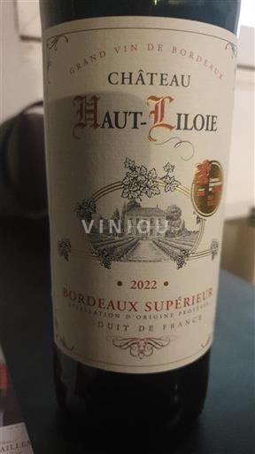 Bordéus Bordeaux Superior Château Haut-Liloie 2022