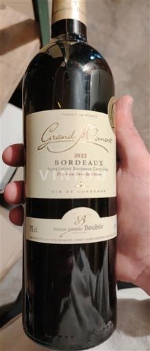 Bordeaux Maison Johanes Boubée Grand L'Honneur 2022