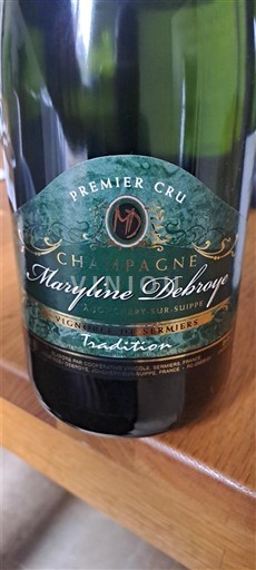 Champaña Champán Premier Cru Maryline Debroye Tradition Sin añada