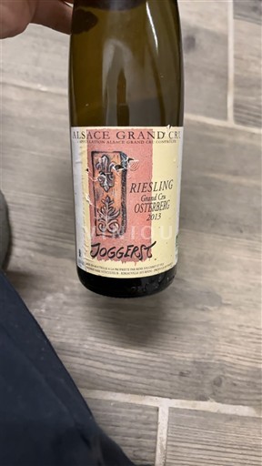 Alsazia Non specificato Grand Cru Joggerst Osterberg 2013