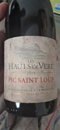 Languedoque Pic-saint-loup Les Hauts de Vere 2019