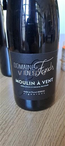 Beaujolais Moulin-à-vent Domaine Des Fonds 2019