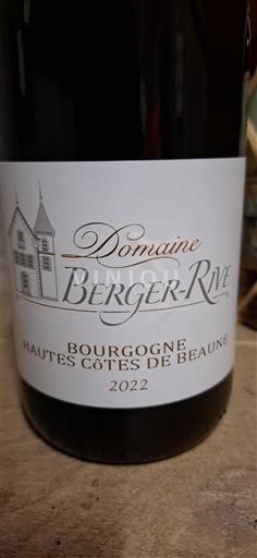 Borgoña No especificado Domaine Berger-Rive 2022