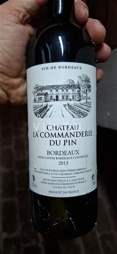 Bordeaux Château La Commanderie du Pin 2013