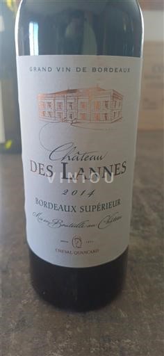 Bordéus Bordeaux Superior Château Des Lannes 2014