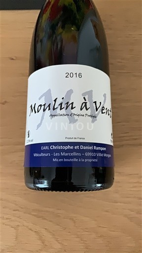 Beaujolais Moulin-à-vent EARL Christophe et Daniel Rampon 2016