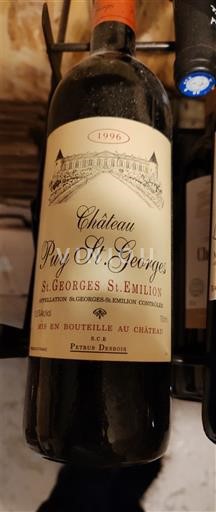 Bordeaux Saint-Georges-Saint-Émilion Château Puy St. Georges 1996