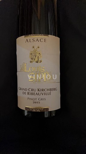 Alsazia Pinot grigio Grand Cru Louis Sipp Kirchberg de ribeauvillé 2015