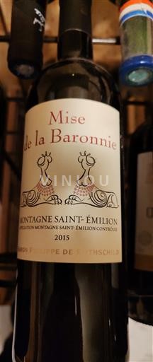 Bordeaux Montagne-saint-émilion Baron Philippe de Rothschild Mise de la Baronnerie 2015
