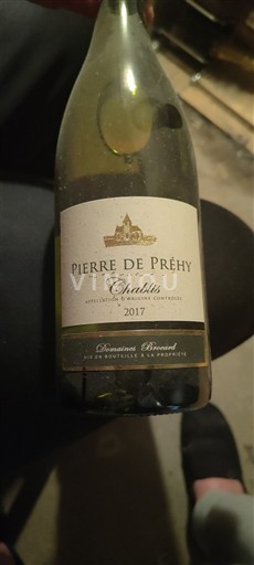 Borgoña Chablis Pierre de Préhy 2017