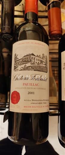 Bordeaux Pauillac Château Fonbadet 2001