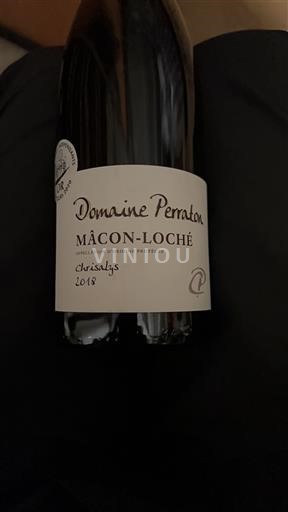 Burgundy Mâcon and Mâcon-Villages Domaine Perraton chrisalys 2018