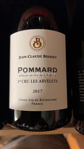 Burgundi Pommard Premier Cru Jean-Claude Boisset 1er Cru Les Arvelets 2017