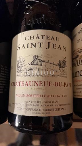 Vale do Ródano Châteauneuf-du-Pape Château Saint Jean 2011