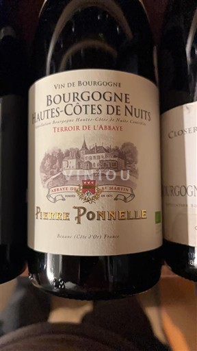 Bourgogne Hautes Côtes de Nuits Pierre Ponnelle Terroir de l'Abbaye 2018