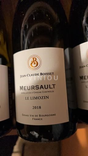 Borgogna Meursault Jean-Claude Boisset Le Limozin 2018