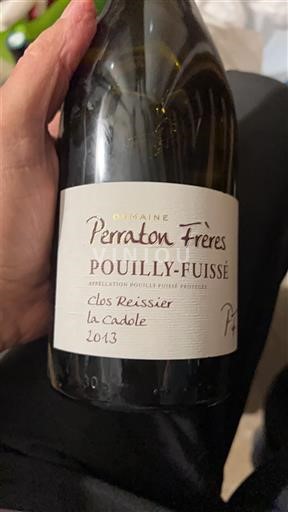 Burgund Pouilly-fuissé Domaine Perraton Frères Clos Reissier la Cadole 2013