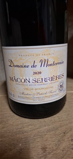 Burgundy Mâcon and Mâcon-Villages Domaine Monterrain 2020