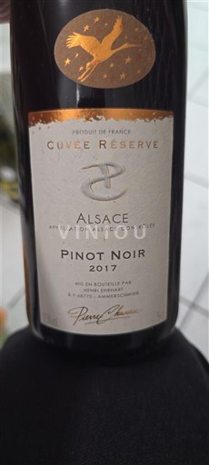 Alsace Pinot Noir Henri Ehrhardt Réserve 2017